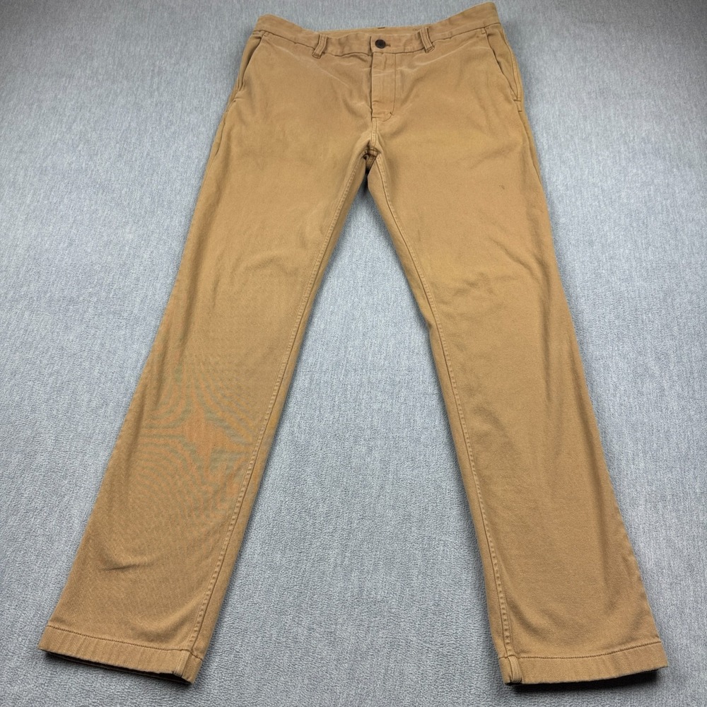 Outerknown Pants Mens 33x30 Brown SEA Legs Straight Chino Organic Cotton Canvas